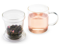 Pinky Up Blake Glass Tea Infuser Mug