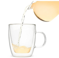 Pinky Up Avery Double Walled Glass Tea Mug