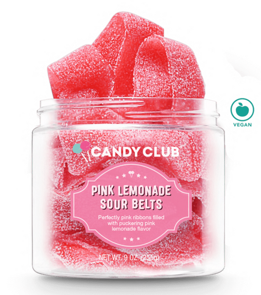Candy Club Pink Lemonade Sour Belts