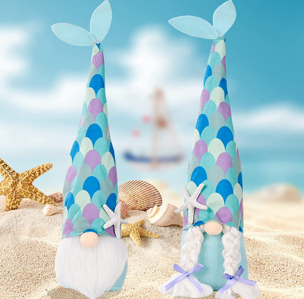 Seashell Mermaid Gnomes (set of 2)