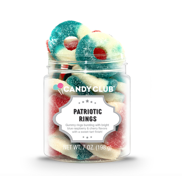Candy Club Patriotic Rings