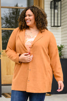She's On Point Collared Coat In Rust
