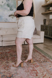 Sitting, Waiting, Wishing Linen Blend Shorts in Oatmeal