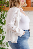Skies The Limit Button Up in White