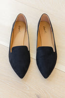 So Classic Suede Flats In Black
