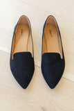 So Classic Suede Flats In Black