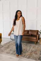 Layla High Rise Raw Hem Flare Jeans