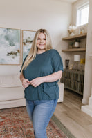 So Good Relaxed Fit Top in Dark Teal