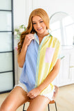 Soft in Stripes Color Block Blouse