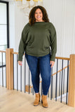 Spare Time Dolman Sleeve Solid Knit Top
