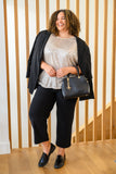 Big Dreams Stretch Pull On Dress Pants In Black