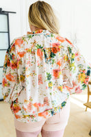 Spring Haiku Floral Blouse