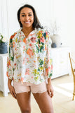 Spring Haiku Floral Blouse