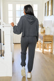 Stay Right Here Soft Knit Joggers In Charcoal