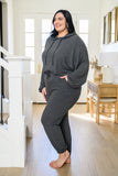 Stay Right Here Soft Knit Joggers In Charcoal