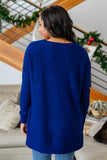 Stay The Night Waffle V-Neck Sweater