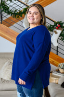 Stay The Night Waffle V-Neck Sweater