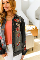 Lovely Visions Flower Embroidered Jacket