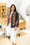 Lovely Visions Flower Embroidered Jacket