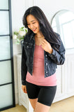 The Basics Reversible Longline Tank in Dusty Rose