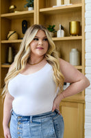 The Basics Reversible Longline Tank in White