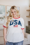 USA Ringer Graphic T-Shirt