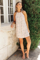 Swiss Dot Floral Dress