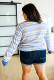 Untroubled Striped Long Sleeve Top
