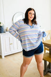 Untroubled Striped Long Sleeve Top