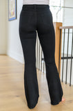 Walking in Berlin High Rise Flare Jeans in Black