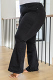 Walking in Berlin High Rise Flare Jeans in Black