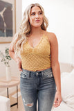 Wild And Free Crop Top in Mustard