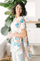 Wildflower Kimono in White