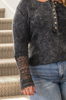 With My Bestie Washed Thermal Henley