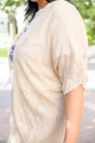 Work This Out Longline Cardigan In Natural