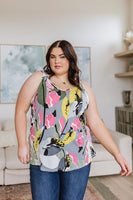 Work of Art Floral Tank