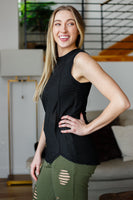 Zone In Workout Top in Black