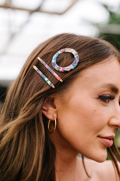 Stained Glass Straight Hair Pins